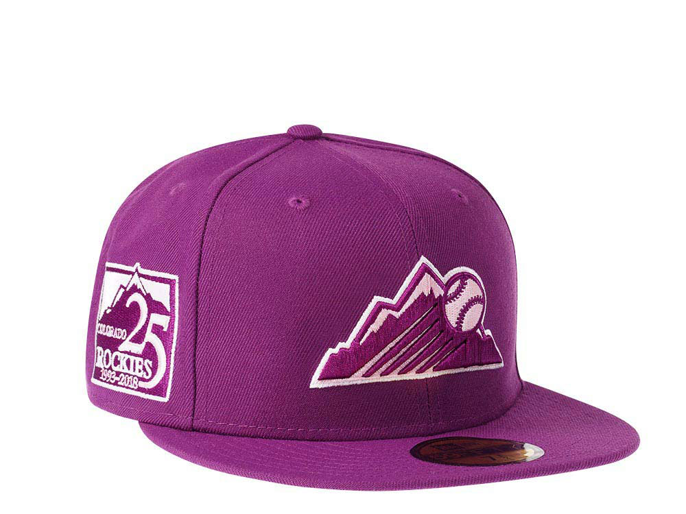 New Era Colorado Rockies 25th Anniversary Purple Prime Edition 59Fifty Fitted Hat