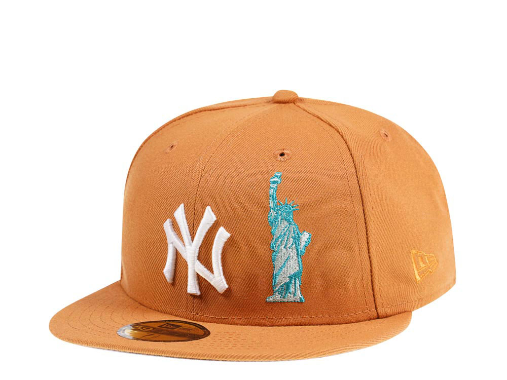 New Era New York Yankees NYC Icons Panama Tan Edition 59Fifty Fitted Hat