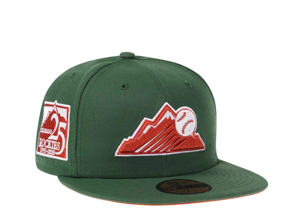 New Era Colorado Rockies 25th Anniversary Rust Green Edition 59Fifty Fitted Hat