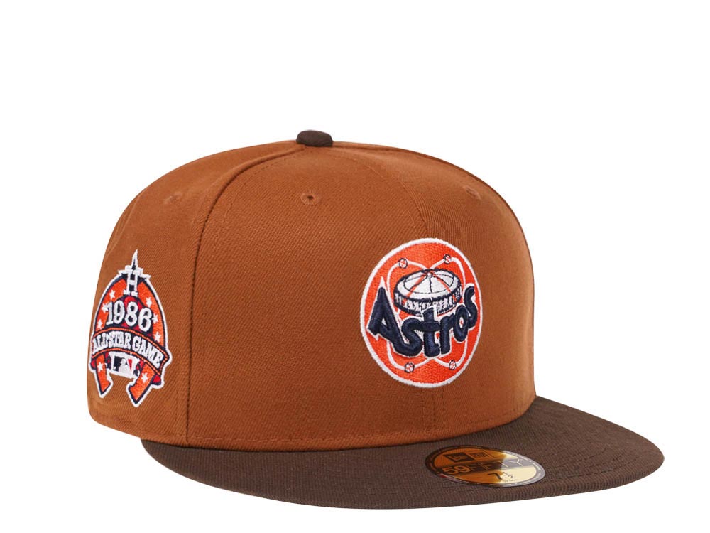 New Era Houston Astros All Star Game 1986 Bourbon and Suede Edition 59Fifty Fitted Hat