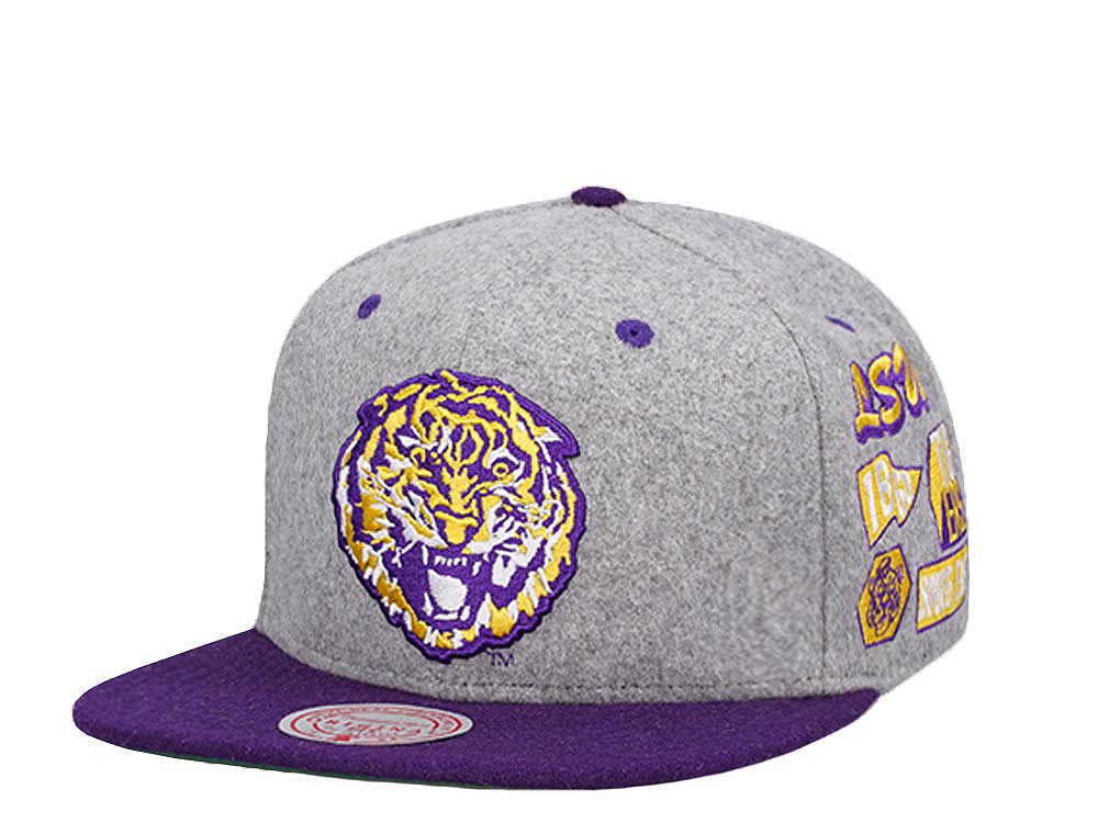 Mitchell & Ness Louisiana State University NCAA Melton Patch Snapback Hat