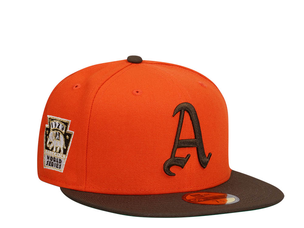 New Era Philadelphia Athletics World Series 1929 Orange Two Tone Edition 59Fifty Fitted Hat