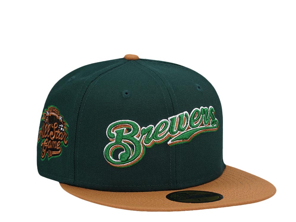New Era Milwaukee Brewers All Star Game 2002 Pale Ale Two Tone Edition 59Fifty Fitted Hat