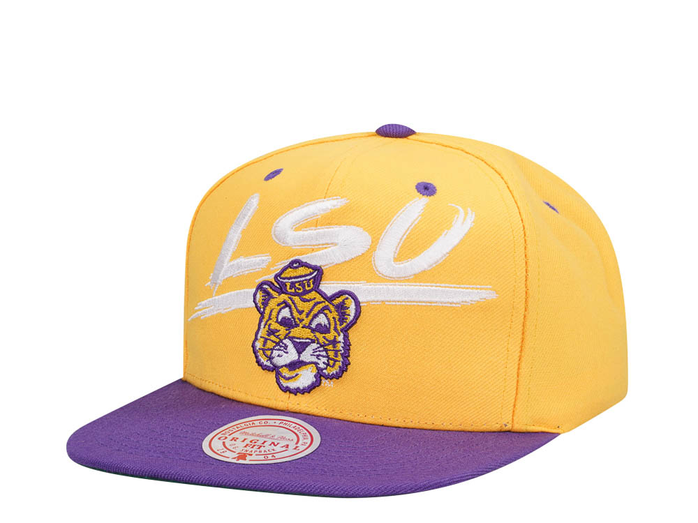 Mitchell & Ness Louisiana State University Transcript Two Tone Snapback Hat