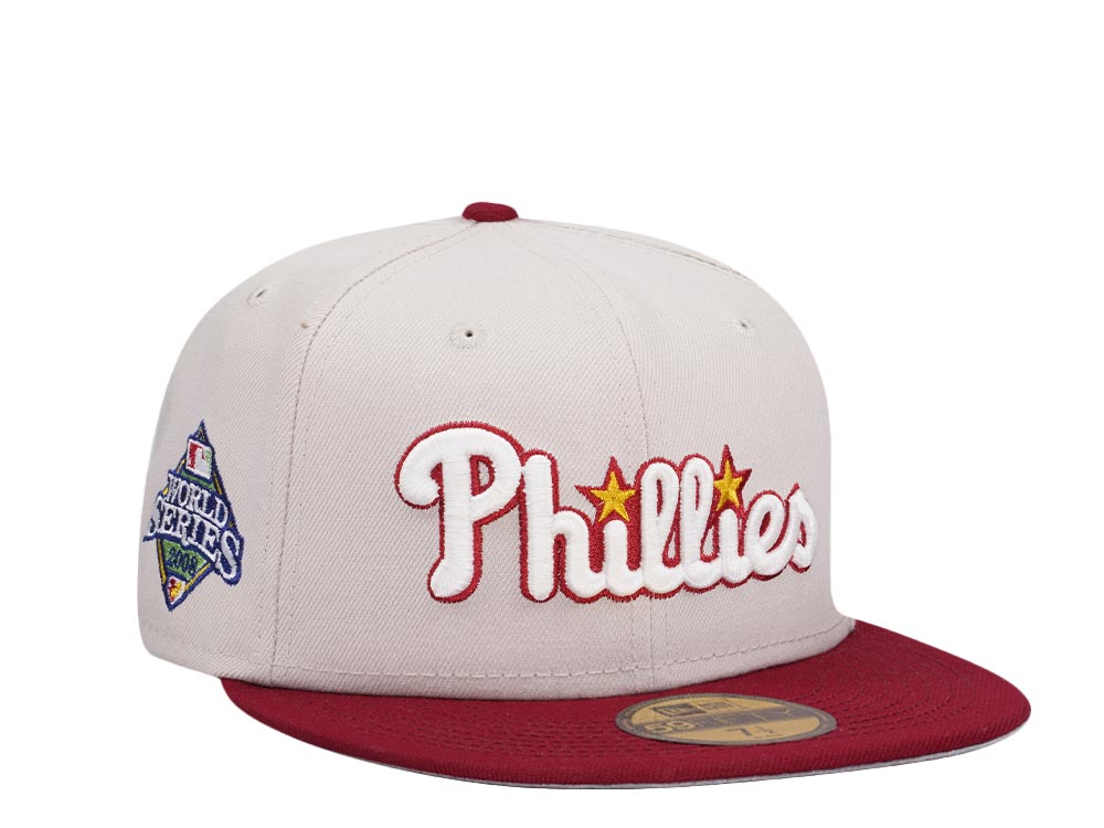 New Era Philadelphia Phillies World Series 2008 Stone Glow Two Tone Edition 59Fifty Fitted Hat