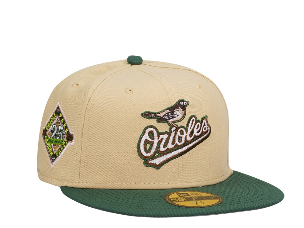 New Era Baltimore Orioles 25th Anniversary Camden Yards Vegas Two Tone Edition 59Fifty Fitted Hat