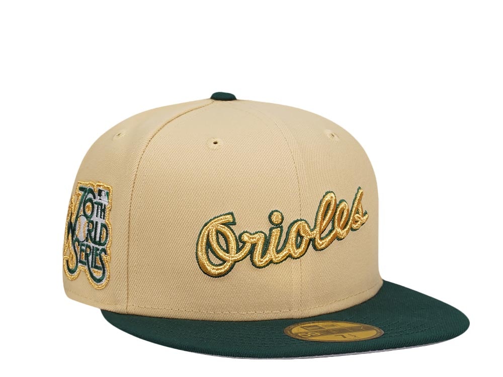 New Era Baltimore Orioles World Series 1979 Vegas Gold Two Tone Edition 59Fifty Fitted Hat