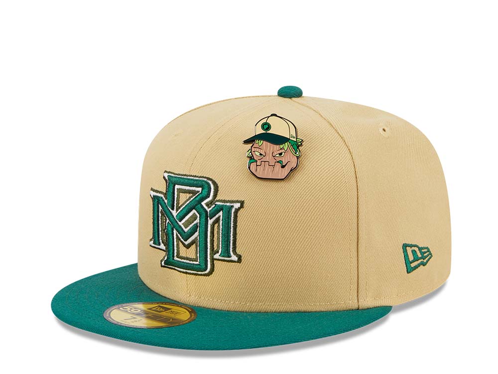 New Era Milwaukee Brewers The Elements Vegas Gold Two Tone Edition 59Fifty Fitted Hat