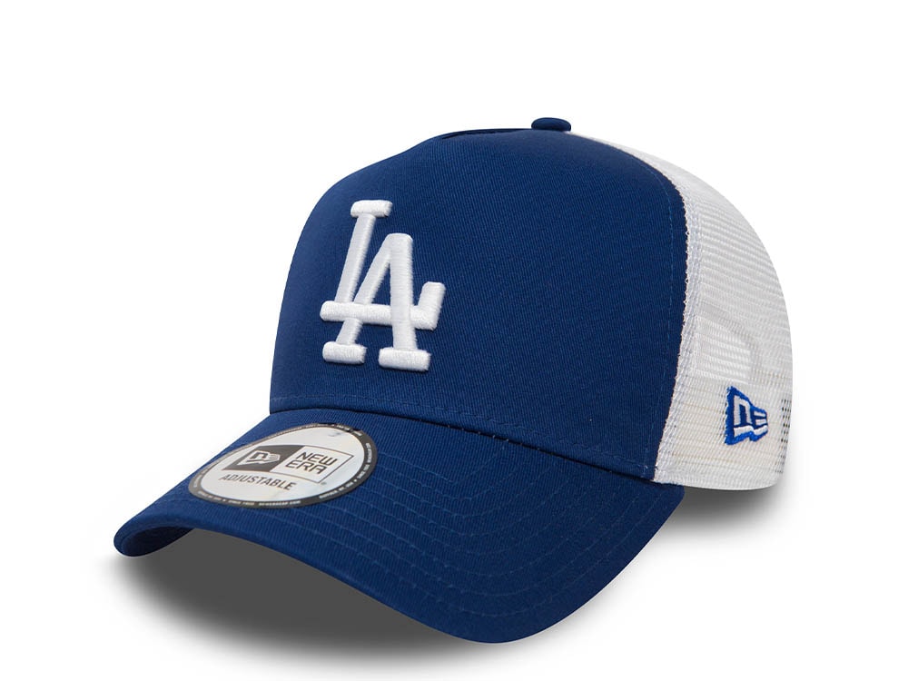 New Era Los Angeles Dodgers League Essential Blue 9Forty A Frame Trucker Snapback Hat
