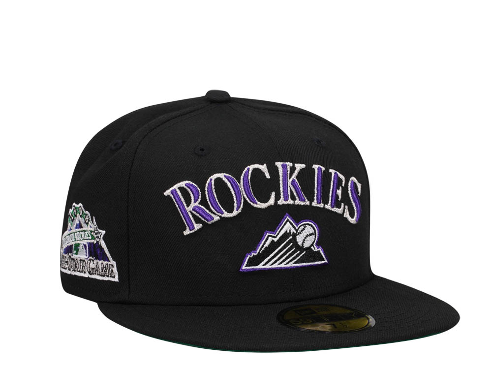 New Era Colorado Rockies All Star Game 1998 Black Throwback Edition 59Fifty Fitted Hat