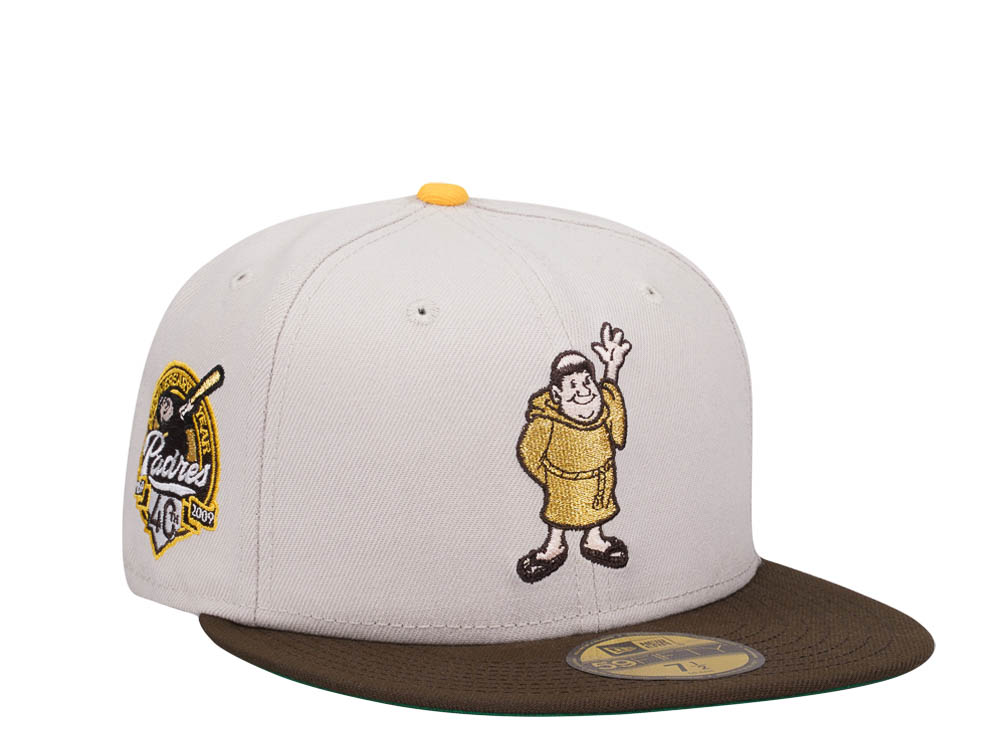 New Era San Diego Padres 40th Anniversary Stone Gold Two Tone Edition 59Fifty Fitted Hat