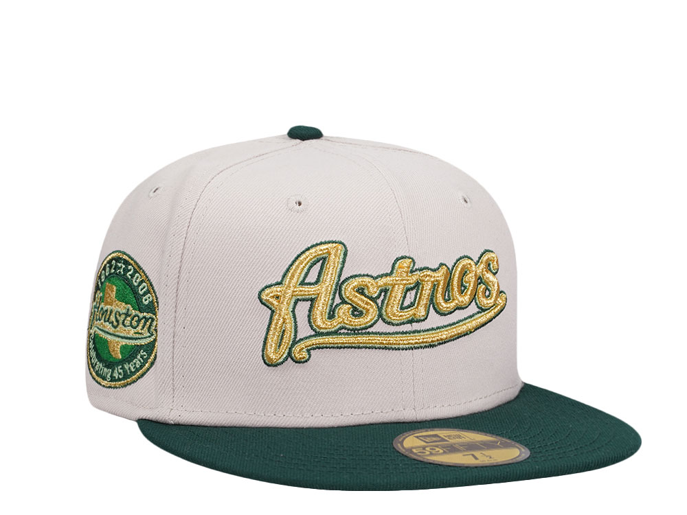 New Era Houston Astros 45th Anniversary Stone Gold Two Tone Edition 59Fifty Fitted Hat