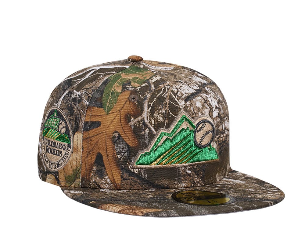 New Era Colorado Rockies 10th Anniversary Real Tree Prime Edition 59Fifty Fitted Hat
