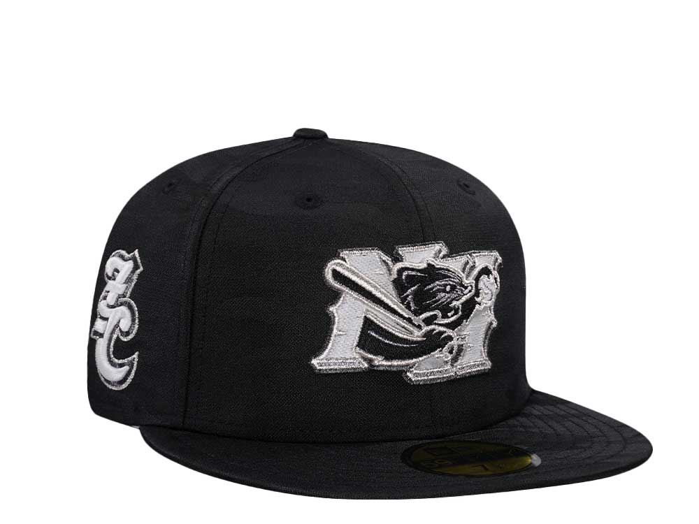 New Era New Hampshire Fisher Cats Midnight Camo Glow Edition 59Fifty Fitted Hat