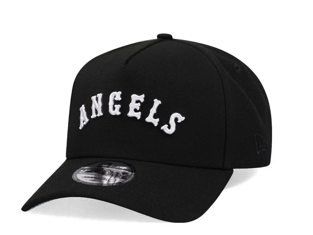 New Era Los Angeles Angels Black Classic Edition 9Forty A Frame Snapback Hat