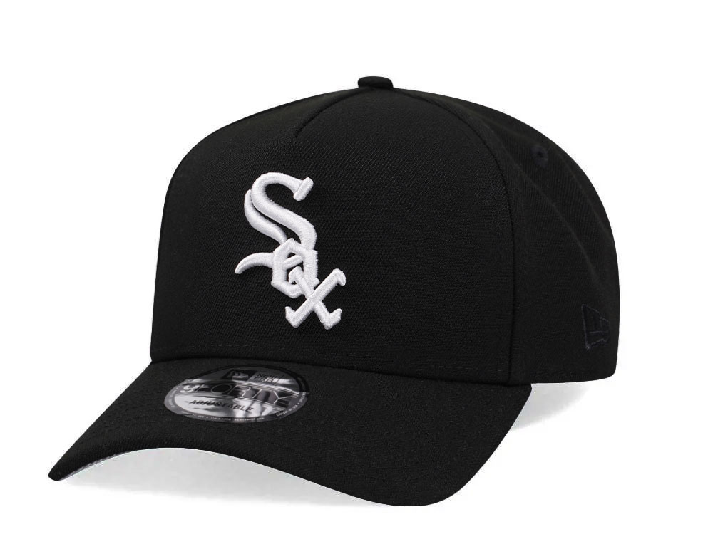 New Era Chicago White Sox Black Classic Edition 9Forty A Frame Snapback Hat