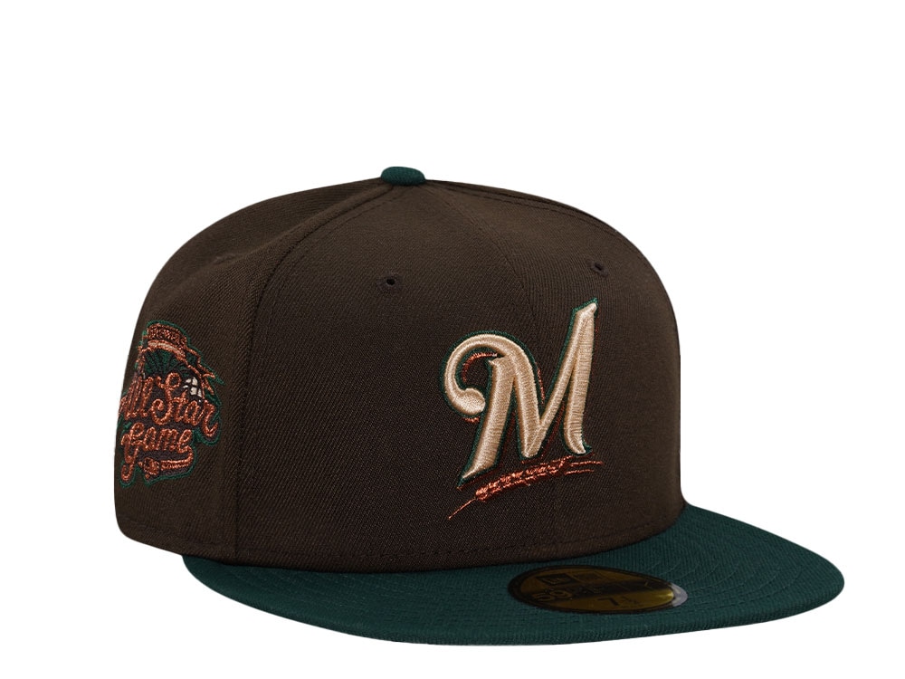 New Era Milwaukee Brewers All Star Game 2002 Forest Two Tone Edition 59Fifty Fitted Hat