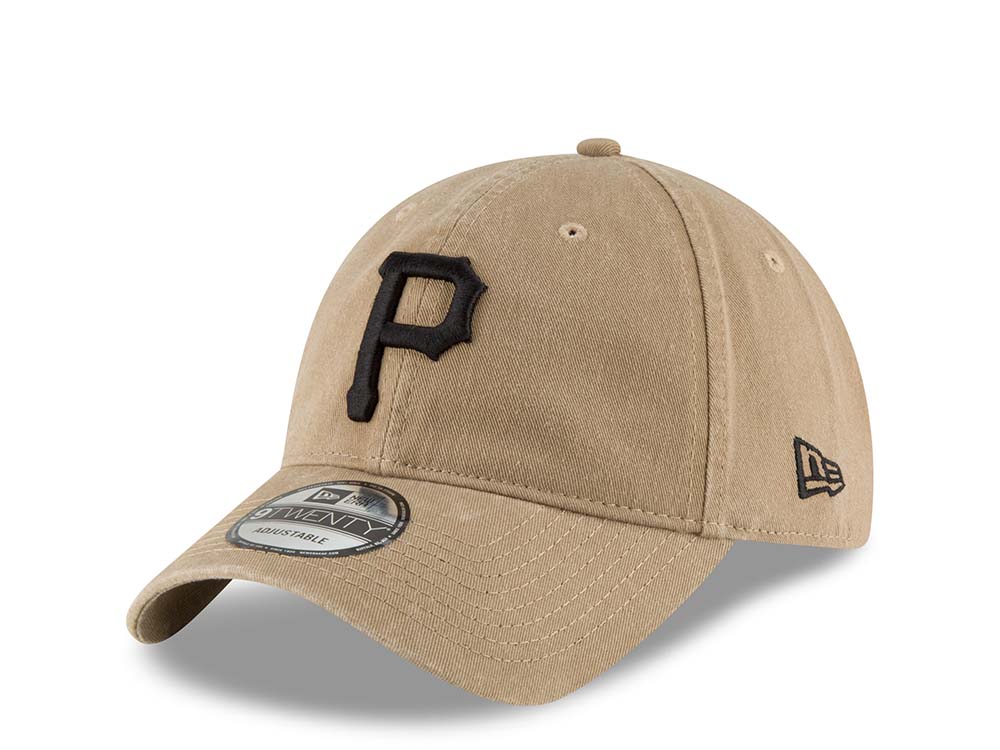 New Era Pittsburgh Pirates Khaki Core Classic 9Twenty Strapback Hat