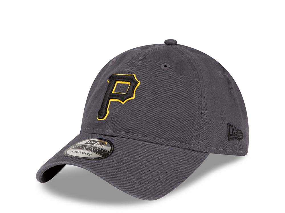 New Era Pittsburgh Pirates Gray Core Classic 9Twenty Strapback Hat