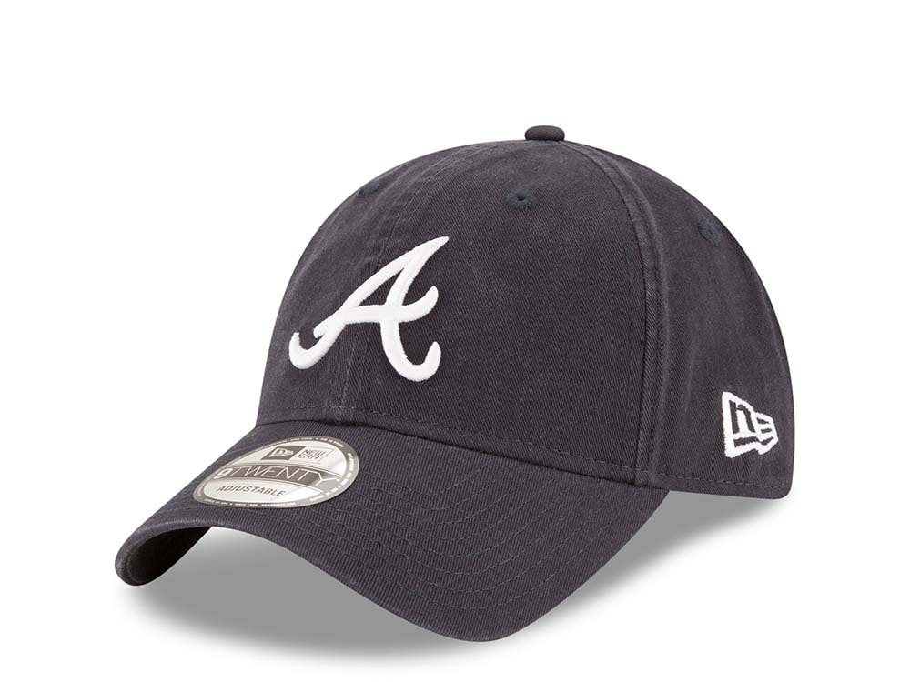 New Era Atlanta Braves Navy Core Classic 9Twenty Strapback Hat