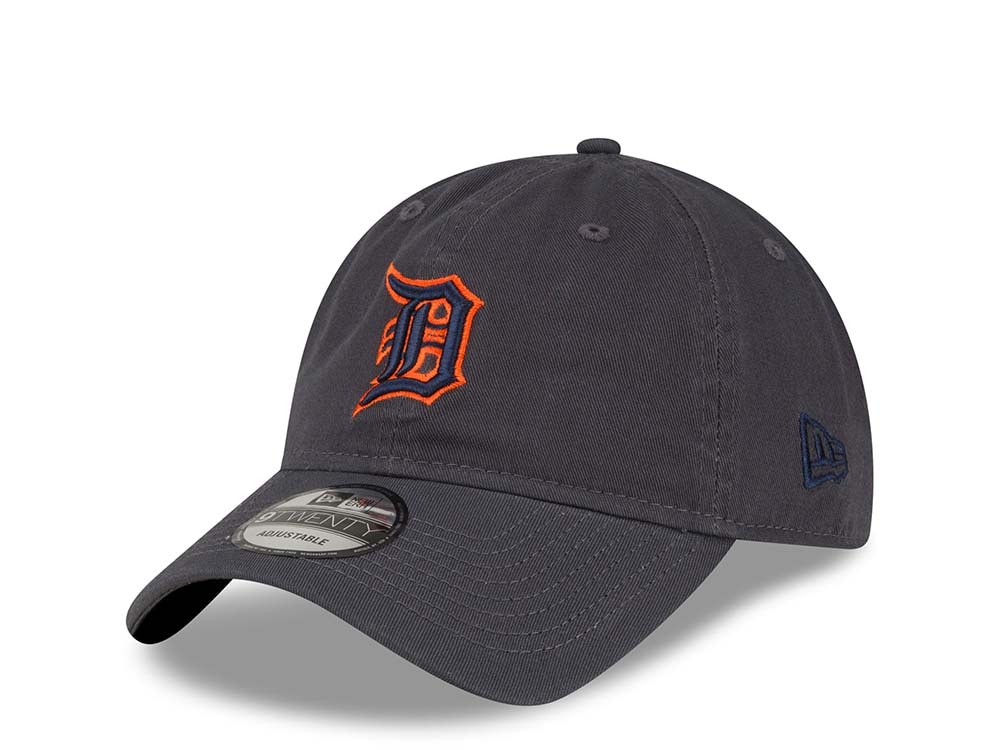 New Era Detroit Tigers Gray Core Classic 9Twenty Strapback Hat