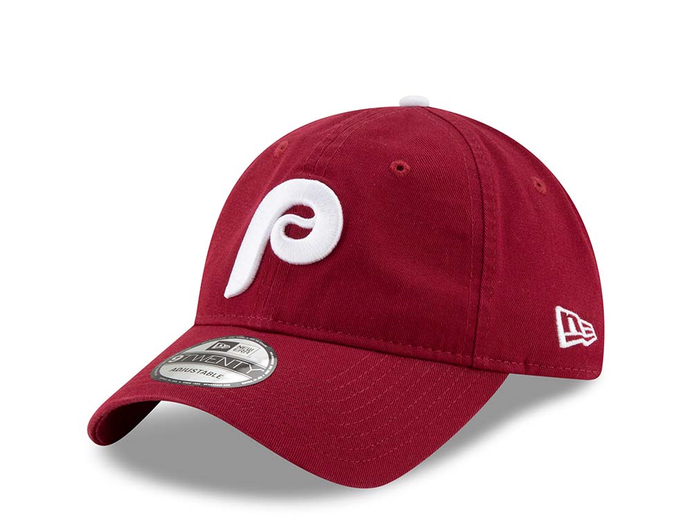 New Era Philadelphia Phillies Maroon Core Classic 9Twenty Strapback Hat