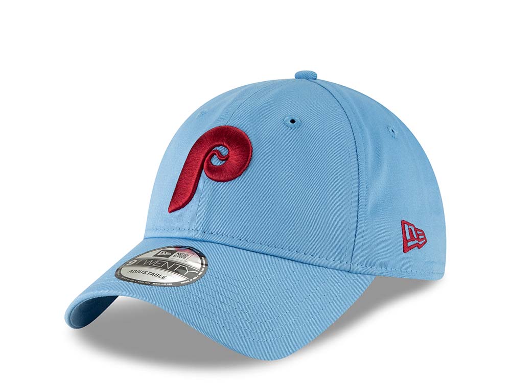 New Era Philadelphia Phillies Sky Blue Core Classic 9Twenty Strapback Hat