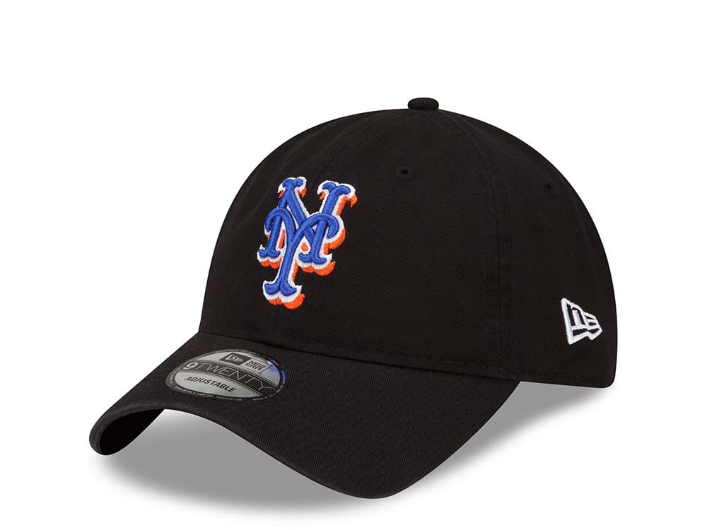 New Era New York Mets Black Core Classic 9Twenty Strapback Hat