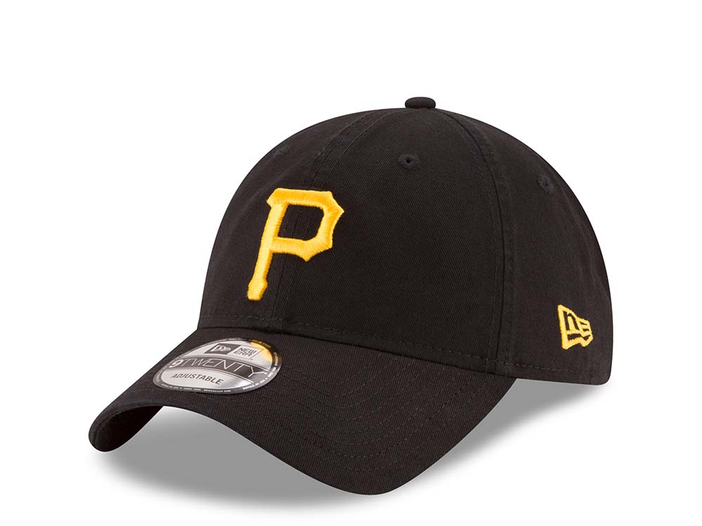 New Era Pittsburgh Pirates Black Core Classic 9Twenty Strapback Hat