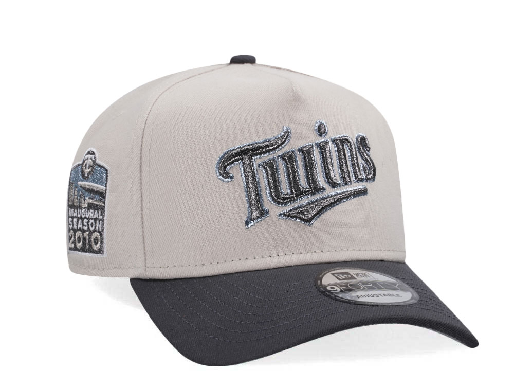 New Era Minnesota Twins Inaugural Season 2010 Metallic Two Tone Edition 9Forty A Frame Snapback Hat