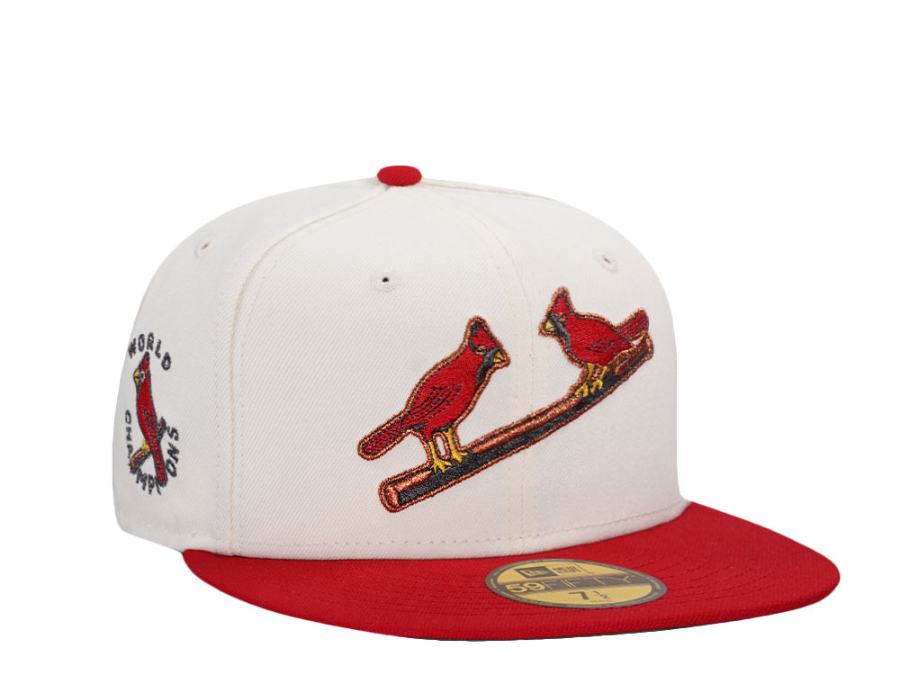 New Era St. Louis Cardinals World Champions Chrome Throwback Two Tone Edition 59Fifty Fitted Hat