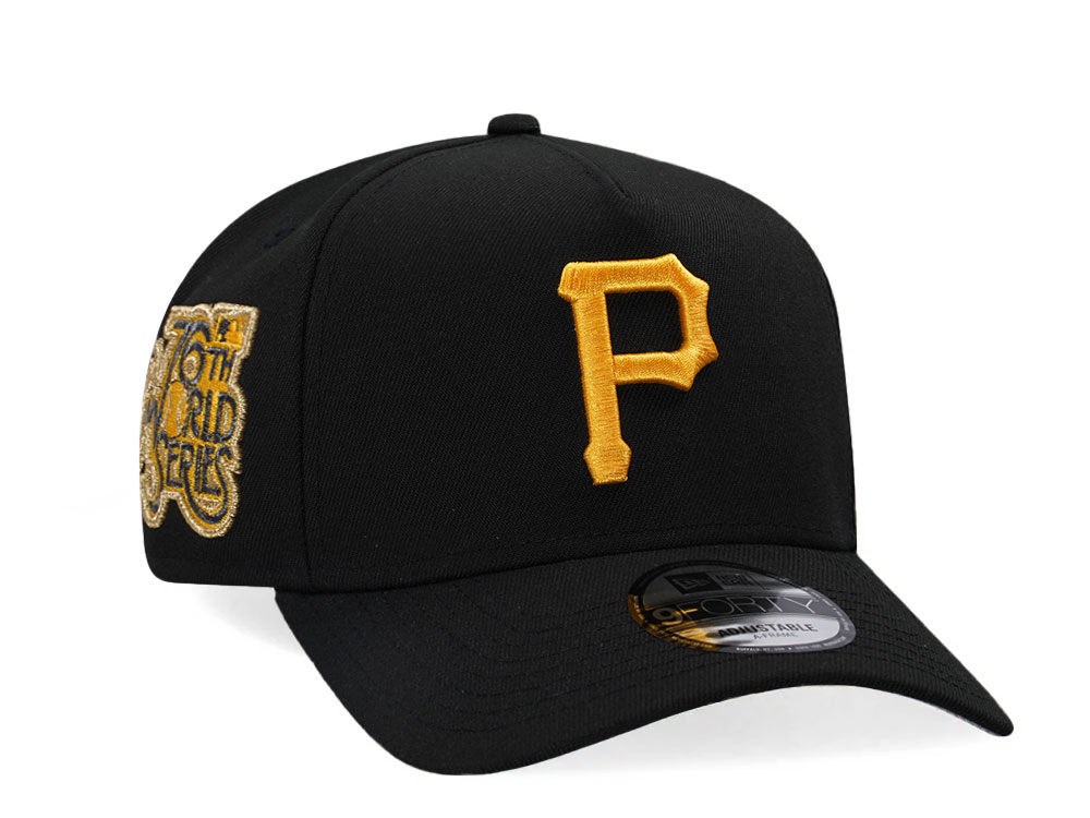 New Era Pittsburgh Pirates World Series 1979 Black Gold 9Forty A Frame Snapback Hat