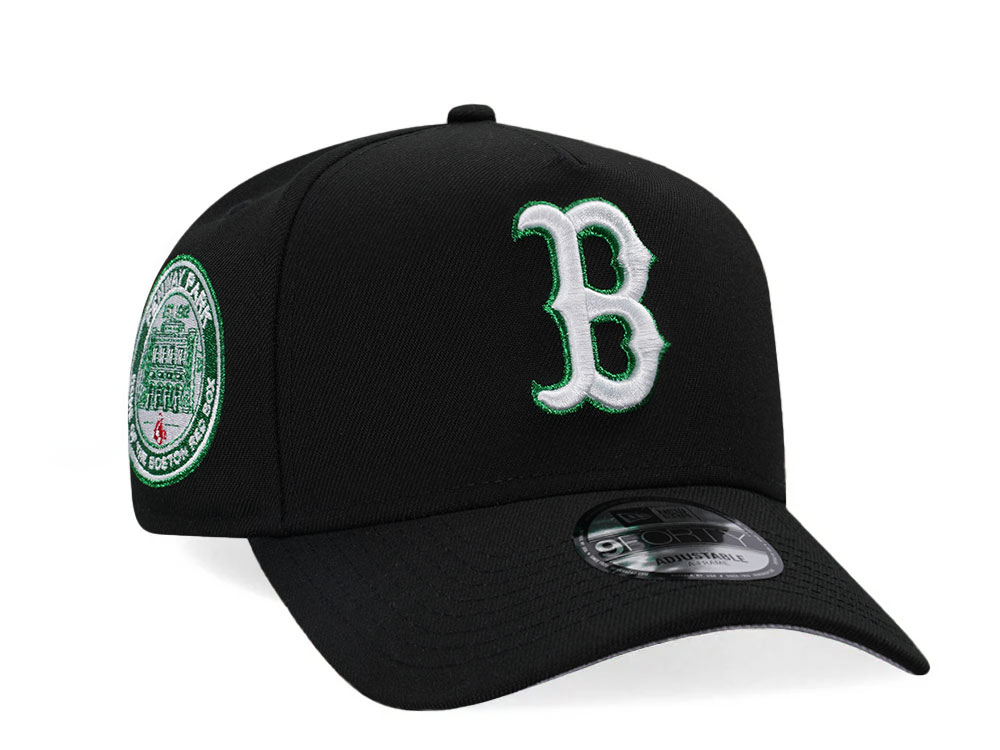 New Era Boston Red Sox Fenway Park Metallic Green Edition 9Forty A Frame Snapback Hat