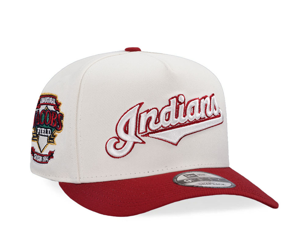 New Era Cleveland Indians Inaugural Season 1994 Chrome Two Tone Edition A Frame 9Fifty Snapback Hat