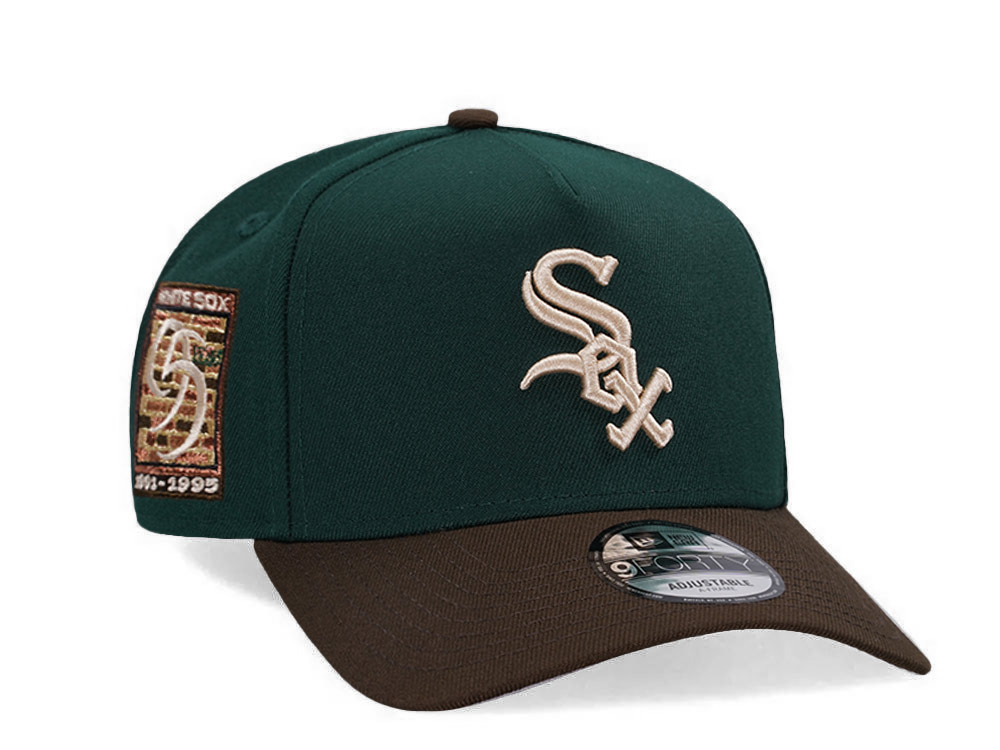 New Era Chicago White Sox 95 Years Dark Green Two Tone 9Forty A Frame Snapback Hat
