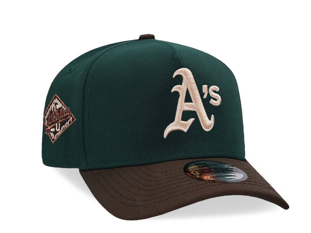 New Era Oakland Athletics 25th Anniversary Dark Green Two Tone 9Forty A Frame Snapback Hat