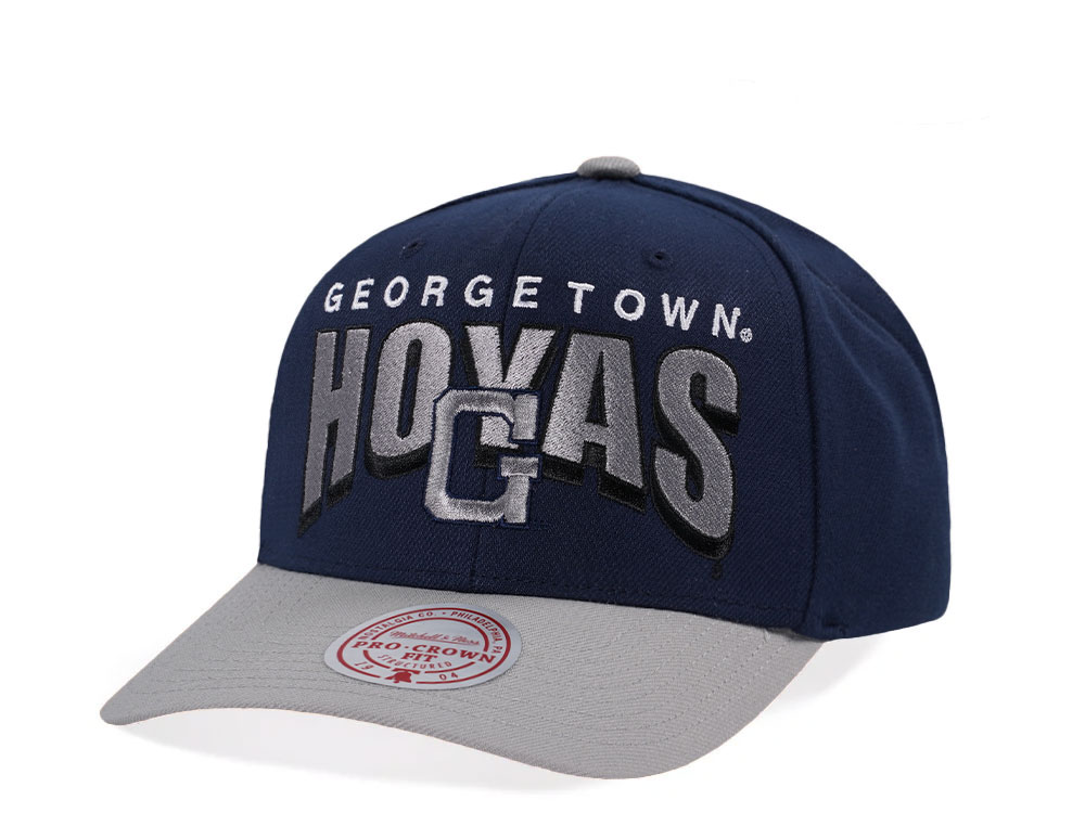 Mitchell & Ness Georgetown Hoyas Pro Crown Fit Navy Snapback Hat