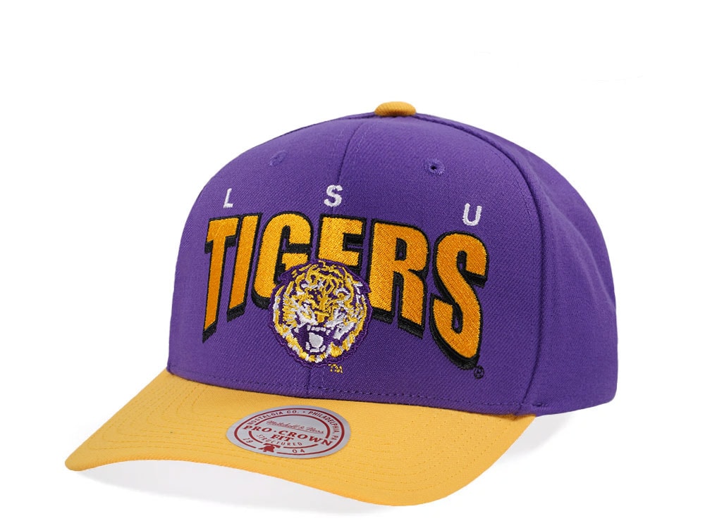 Mitchell & Ness LSU Tigers Pro Crown Fit Purple Snapback Hat