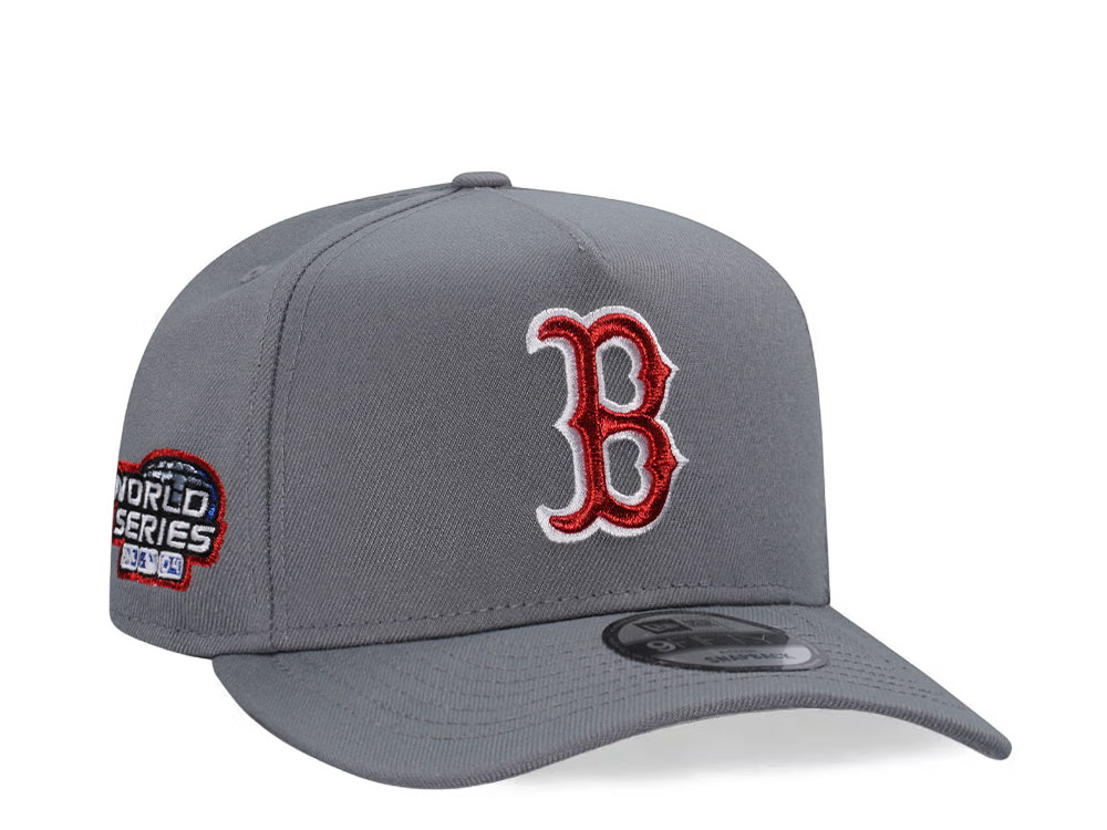 New Era Boston Red Sox World Series 2004 Gray Metallic Edition 9Fifty A Frame Snapback Hat