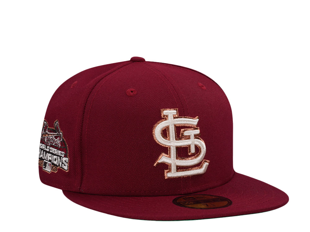 New Era St Louis Cardinals World Series Champions 2006 Smooth Red Edition 59Fifty Fitted Hat