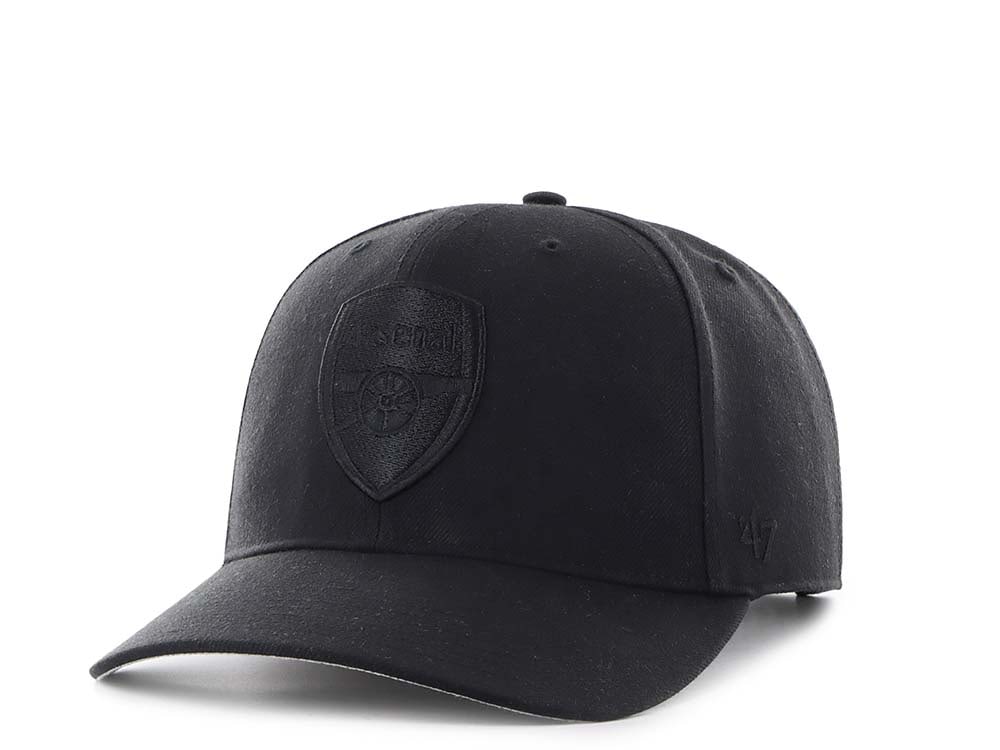47Brand Arsenal FC Black Cold Zone MVP DP Snapback Hat