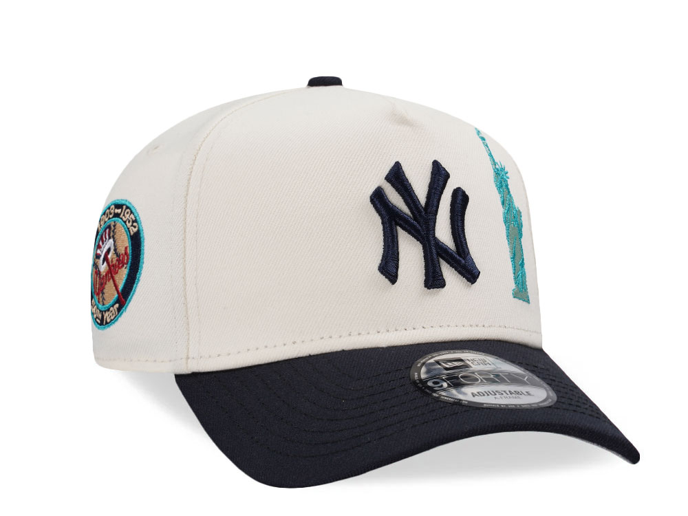 New Era New York Yankees 50th Anniversary Liberty Chrome Two Tone Edition 9Forty A Frame Snapback Hat