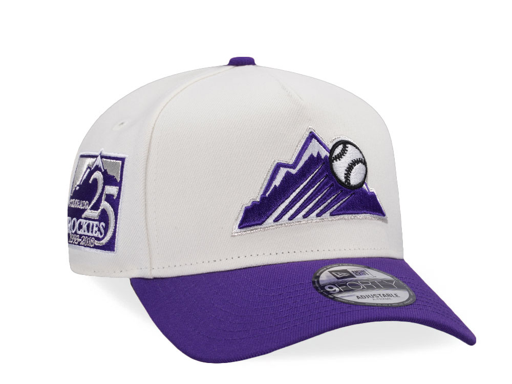 New Era Colorado Rockies 25th Anniversary Chrome Two Tone Edition 9Forty A Frame Snapback Hat