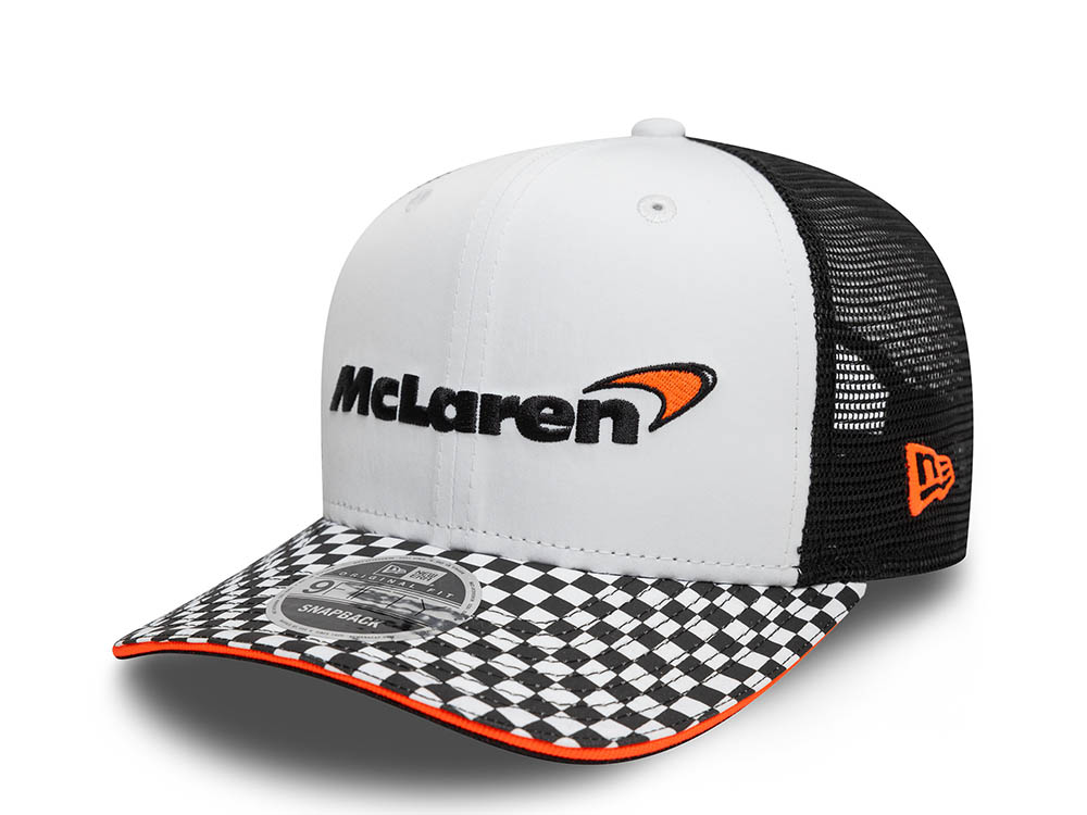 New Era Mclaren Racing Checkered Visor Red 9Fifty Original Fit Snapback Hat