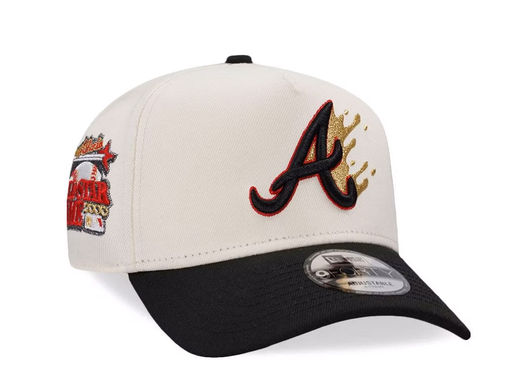 New Era Atlanta Braves All Star Game 2000 Splatter Chrome Two Tone Edition 9Forty A Frame Snapback Hat