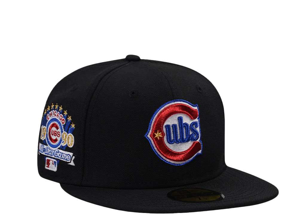 New Era Chicago Cubs All Star Game 1990 Black Wool Throwback Edition 59Fifty Fitted Hat