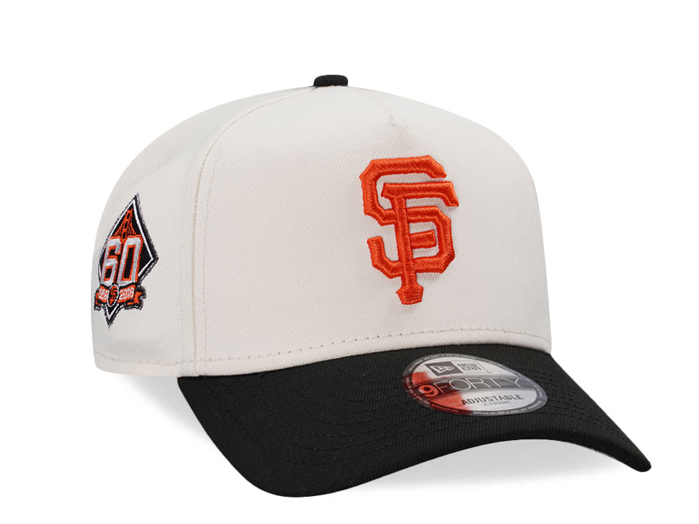 New Era San Francisco Giants 60th Anniversary Chrome Two Tone Edition 9Forty A Frame Snapback Hat