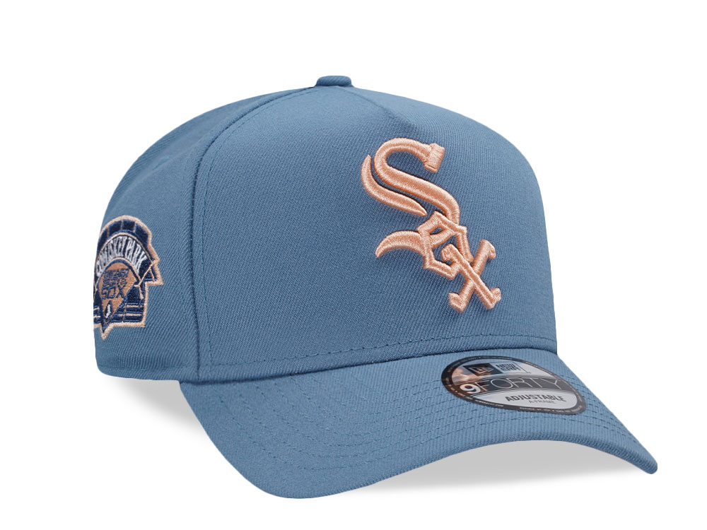 New Era Chicago White Sox Comiskey Park Indigo Peach Edition 9Forty A Frame Snapback Hat