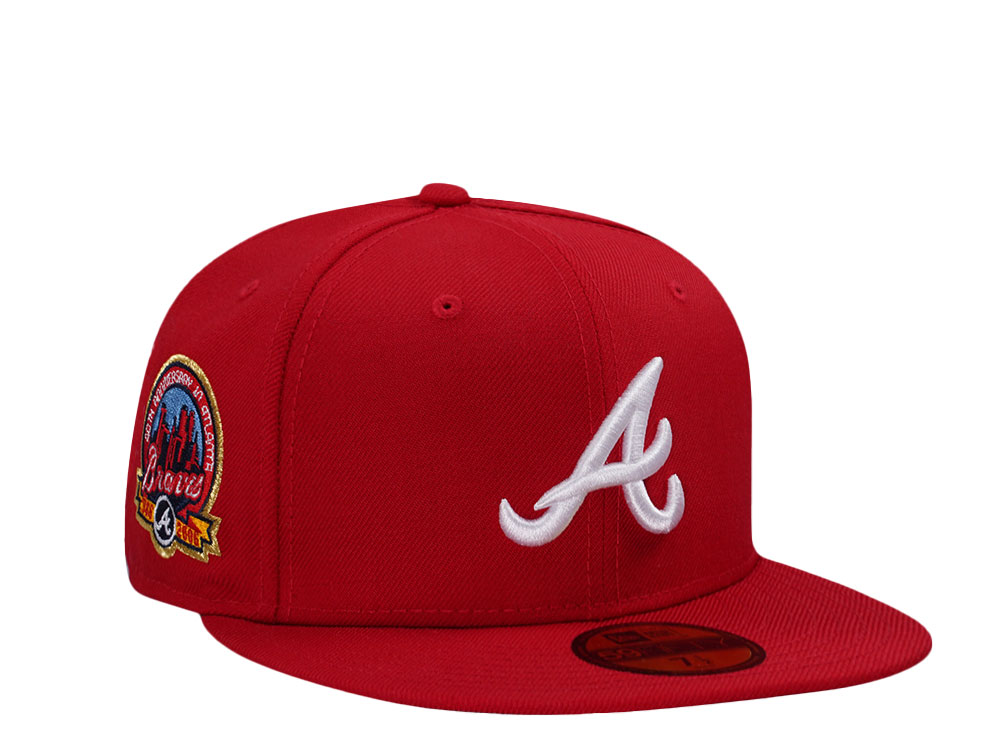 New Era Atlanta Braves 40th Anniversary Scarlet Wool Prime Edition 59Fifty Fitted Hat