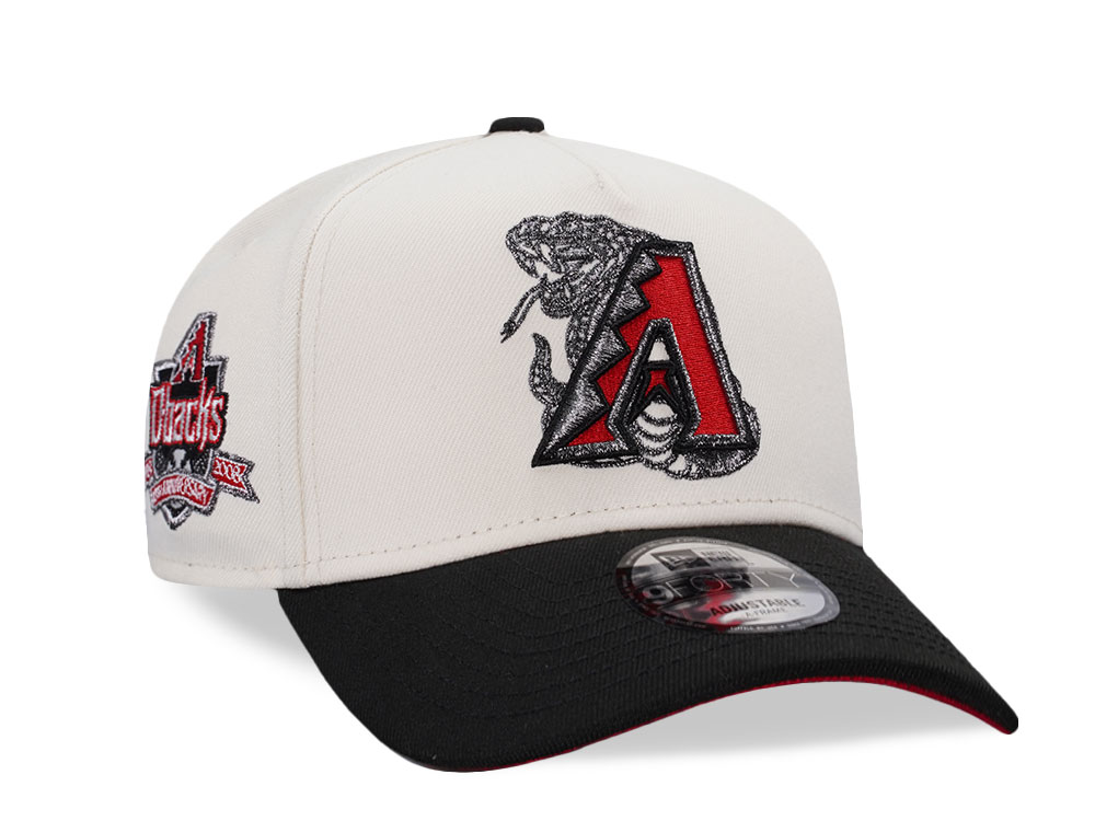 New Era Arizona Diamondbacks 10th Anniversary Chrome Two Tone Prime Edition 9Forty A Frame Snapback Hat
